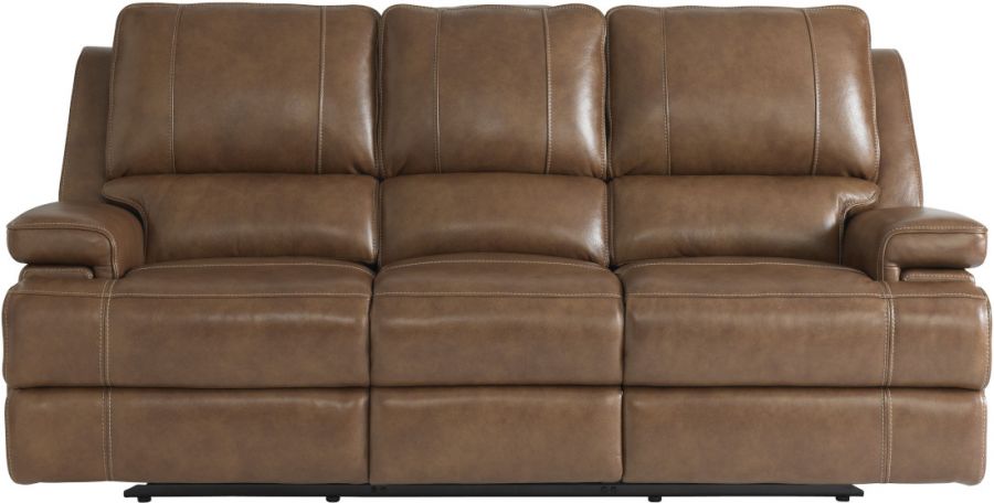 Bassett Club Level Parker Power Motion Sofa in Umber