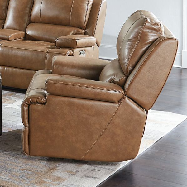 Bassett Club Level Parker Wallsaver Power Recliner in Umber